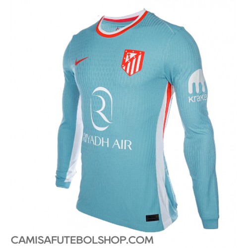 Camisa de time de futebol Atletico Madrid Replicas 2º Equipamento 2024-25 Manga Comprida